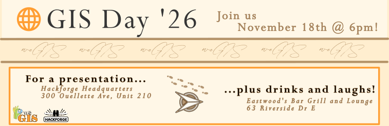 Event Poster for GIS Day.